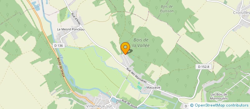 localisation de l'entreprise L'ABEILLE à VILLEMEUX-SUR-EURE