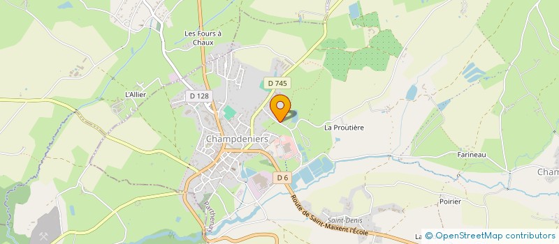 localisation de l'entreprise L'ABEILLE  CHAMPDENIERS