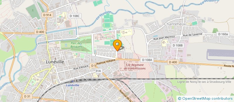 localisation de l'entreprise L'ABEILLE  LUNEVILLE