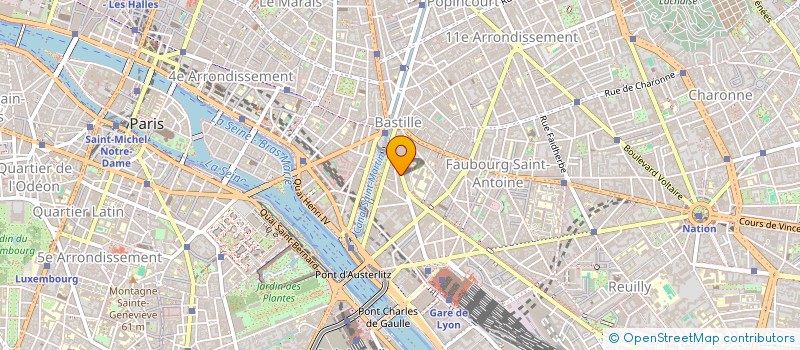 localisation de l'entreprise L'ABEILLE BLEUE  PARIS