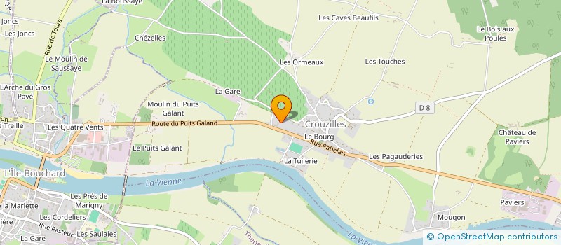 localisation de l'entreprise L'ABEILLE BLEUE  CROUZILLES