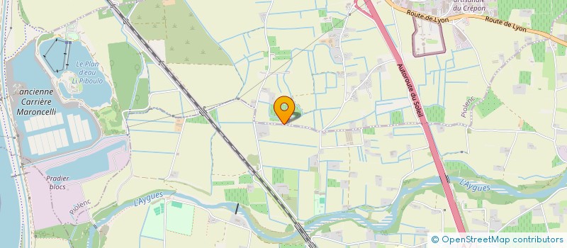 localisation de l'entreprise L'ABEILLE ENSOLEILEE  PIOLENC