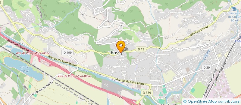 localisation de l'entreprise L ABEILLE NOIRE DE LA HAUTE VALLEE DE L ARVE  PASSY