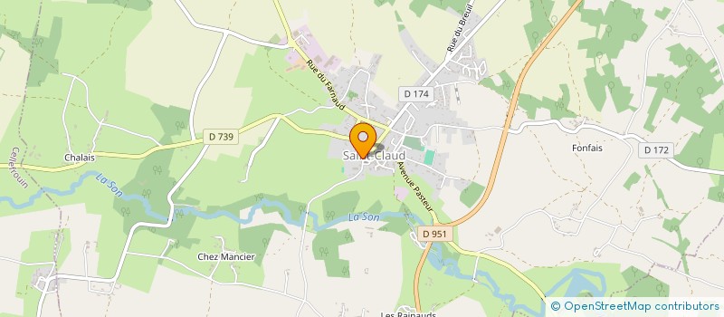 localisation de l'entreprise L' ABEILLE NOIRE SAINT CLAUDAISE à SAINT-CLAUD