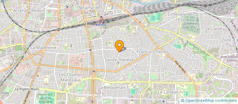 localisation de l'entreprise L'ABEILLE ROUGE  RENNES