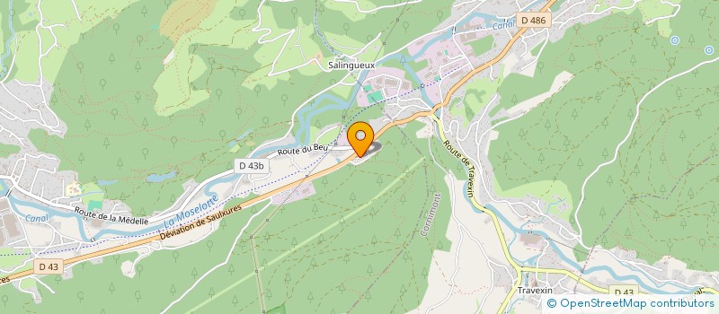 localisation de l'entreprise L'ABEL STATION  SAULXURES-SUR-MOSELOTTE