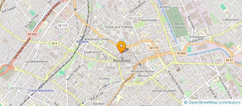 localisation de l'entreprise L ABREUVOIR à ROUBAIX