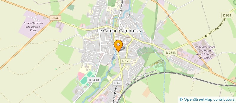 localisation de l'entreprise L'ABREUVOIR  LE CATEAU-CAMBRESIS