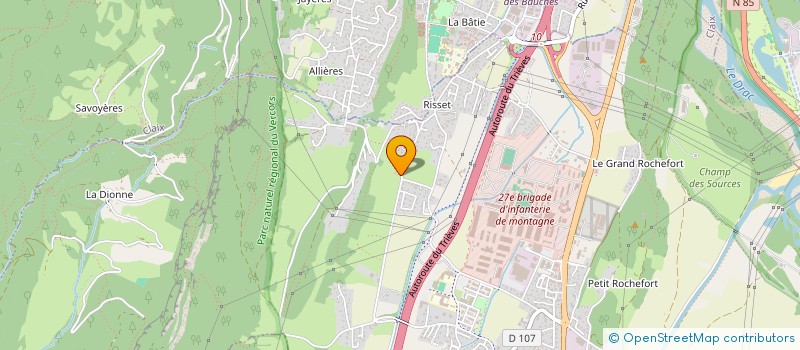localisation de l'entreprise L'ABRI à VARCES-ALLIERES-ET-RISSET