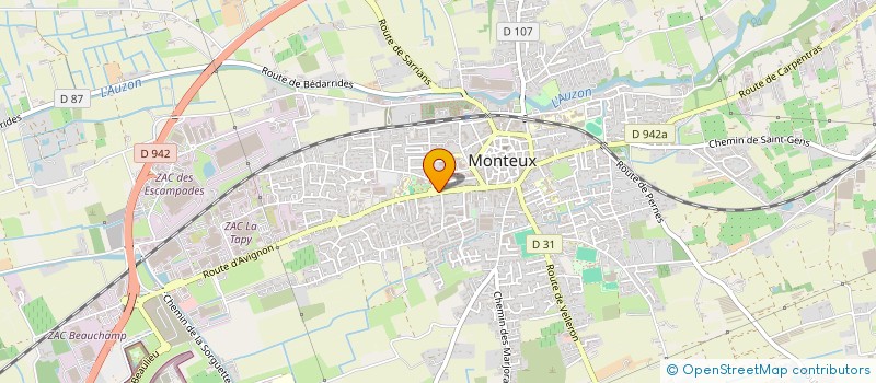 localisation de l'entreprise L'ABRI  MONTEUX