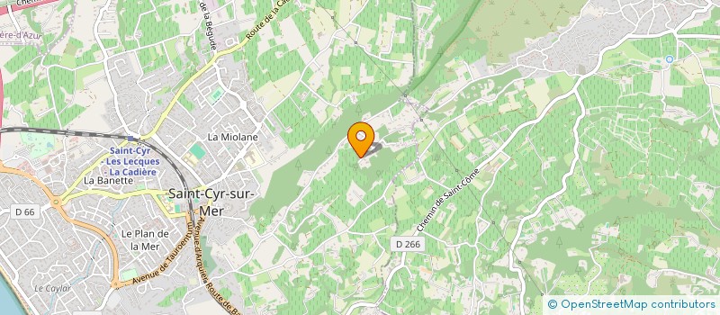 localisation de l'entreprise L'ABRI COTIER à SAINT-CYR-SUR-MER