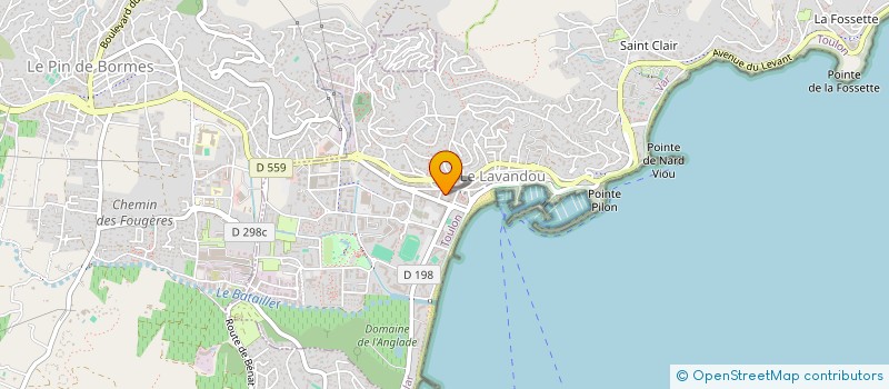 localisation de l'entreprise L'ABRI-COTIER à LE LAVANDOU