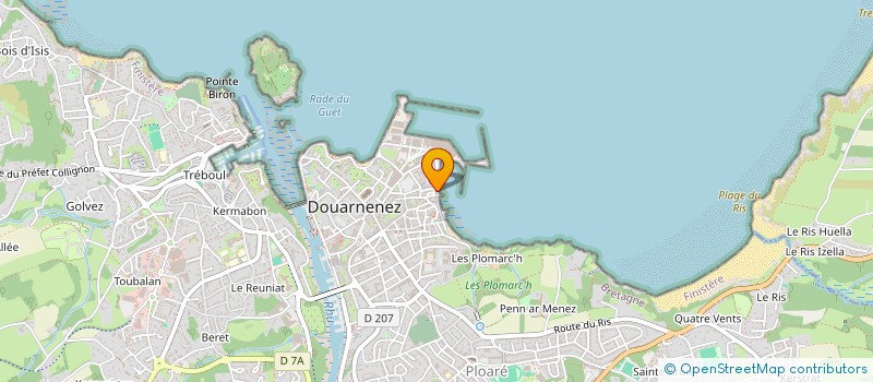 localisation de l'entreprise L'ABRI DE LA MOUSSETTE  DOUARNENEZ