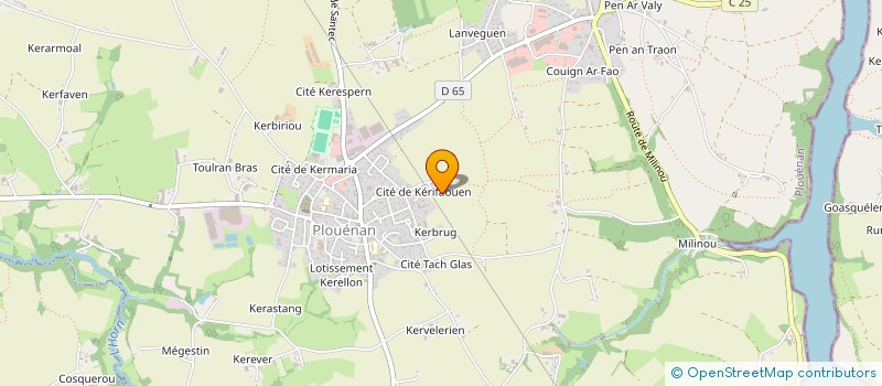 localisation de l'entreprise L'ABRI DES P'TITS à PLOUENAN