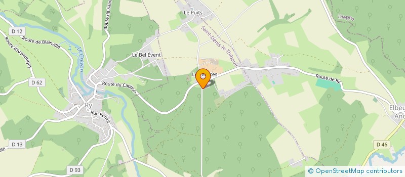 localisation de l'entreprise L'ABRI DES SENS  SAINT-DENIS-LE-THIBOULT