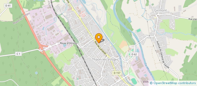 localisation de l'entreprise L'ABRI DOUX  THAON-LES-VOSGES