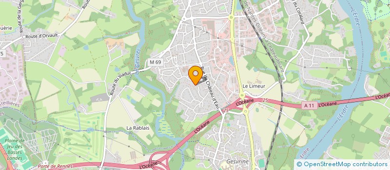 localisation de l'entreprise L'ABRI DU MARIN  LA CHAPELLE-SUR-ERDRE