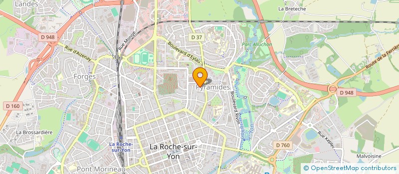 localisation de l'entreprise L'ABRI DU PASSAGE  LA ROCHE-SUR-YON