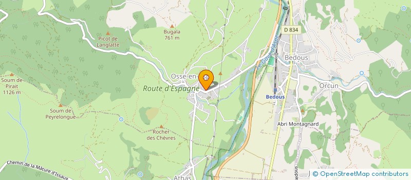 localisation de l'entreprise L'ABRI MONTAGNARD à OSSE-EN-ASPE