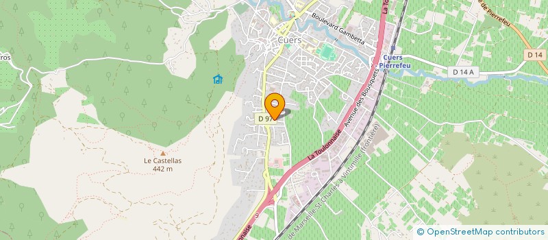 localisation de l'entreprise L'ABRI VAROIS  CUERS