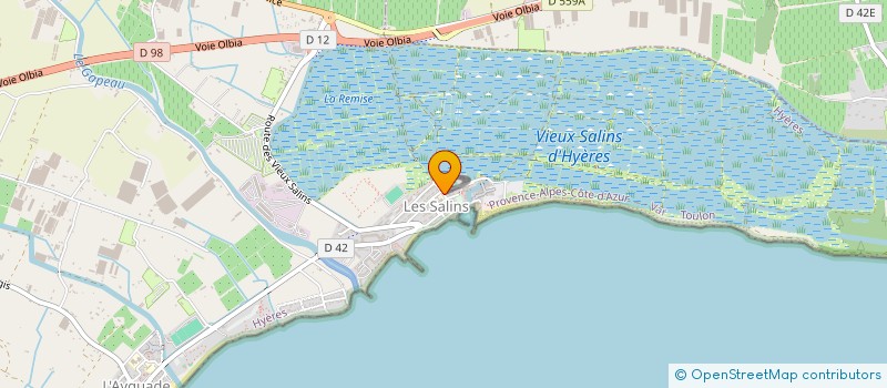 localisation de l'entreprise L'ABRICOT  HYERES