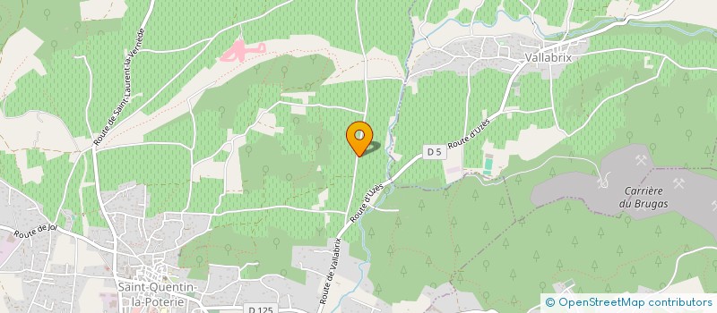 localisation de l'entreprise L'ABRIX BAR  VALLABRIX