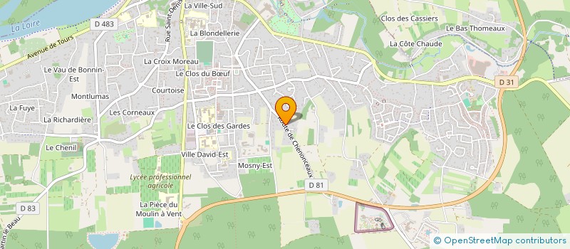 localisation de l'entreprise L'ABSIDE ACCUEILLIR ET SOUTENIR à AMBOISE