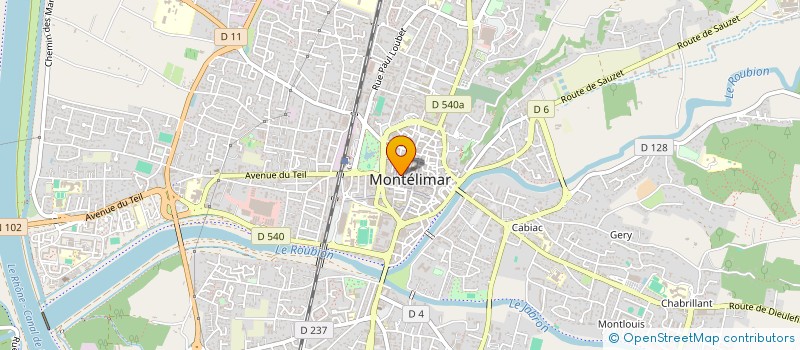 localisation de l'entreprise L'ACACIA  MONTELIMAR