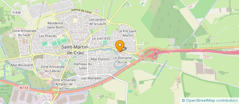 localisation de l'entreprise L'ACACIA à SAINT-MARTIN-DE-CRAU