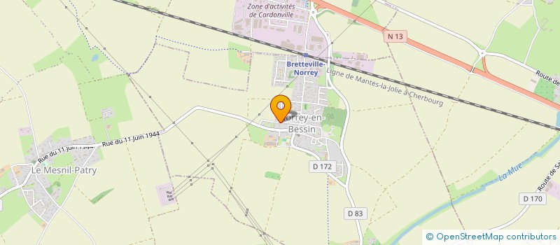 localisation de l'entreprise L'ACACIA  SAINT-MANVIEU-NORREY