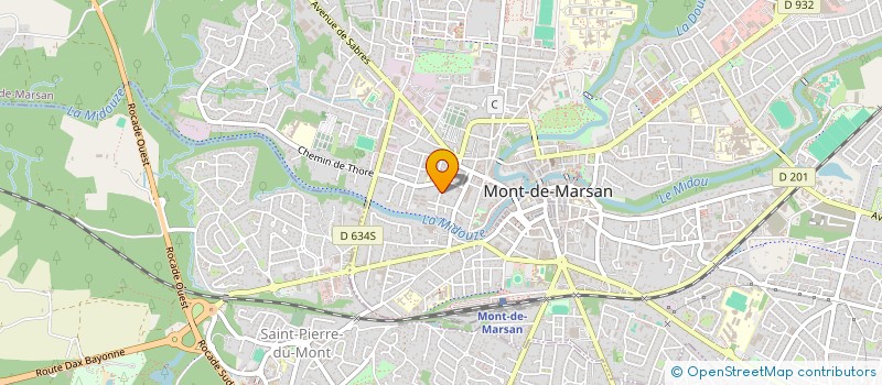 localisation de l'entreprise L'ACACIA à MONT-DE-MARSAN