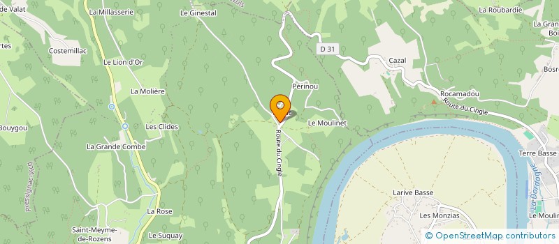 localisation de l'entreprise L'ACACIA à MAUZAC-ET-GRAND-CASTANG