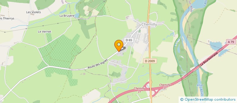 localisation de l'entreprise L'ACACIA DORE  LA MACHINE