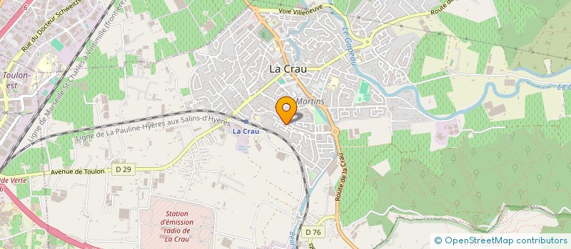 localisation de l'entreprise L'ACADEMIE D'EXCELLENCE  LA CRAU