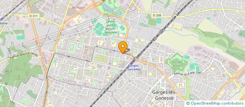 localisation de l'entreprise L'ACADEMIE DES BEAUX-ARTS  SARCELLES