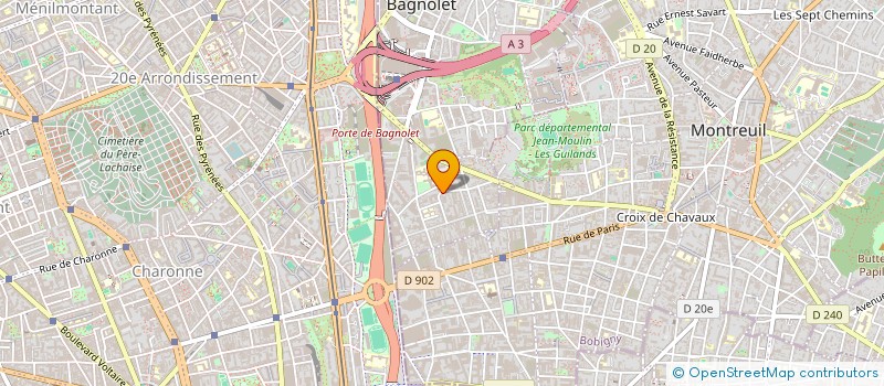 localisation de l'entreprise L ACADEMIE DU SAVOIR à BAGNOLET