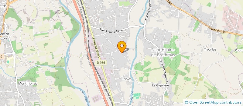 localisation de l'entreprise L'ACADEMIE EQUESTRE DE ST HILAIRE  SAINT-HILAIRE-DE-BRETHMAS