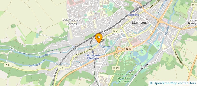 localisation de l'entreprise L'ACADEMY  ETAMPES