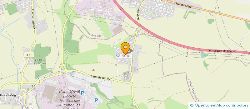 localisation de l'entreprise L'ACADIENNE  SAINT-AIL