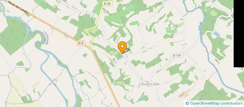 localisation de l'entreprise L'ACANTHE ET L'OLIVIER  LASSERRADE