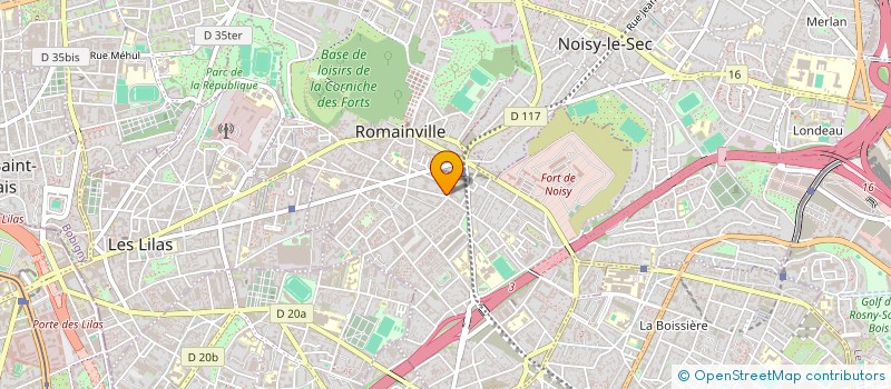localisation de l'entreprise L'ACAPULCO à ROMAINVILLE