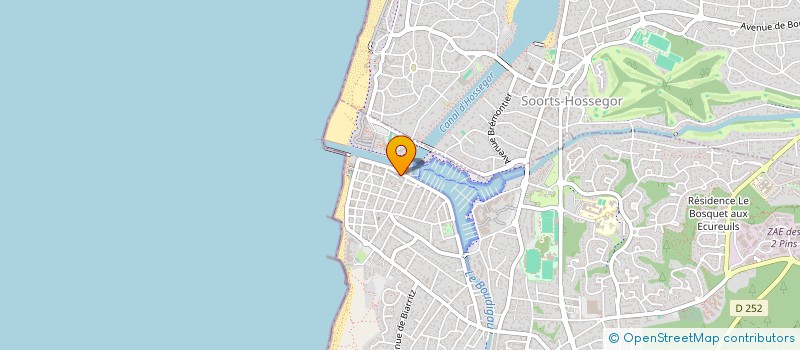 localisation de l'entreprise L'ACCALMIE  CAPBRETON