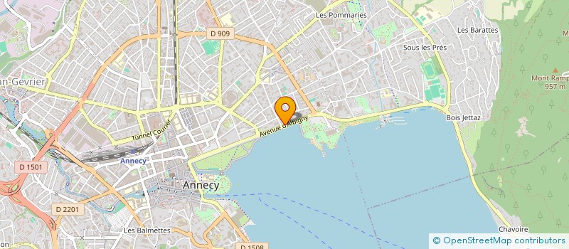 localisation de l'entreprise L'ACCENTEUR FRANCE à ANNECY