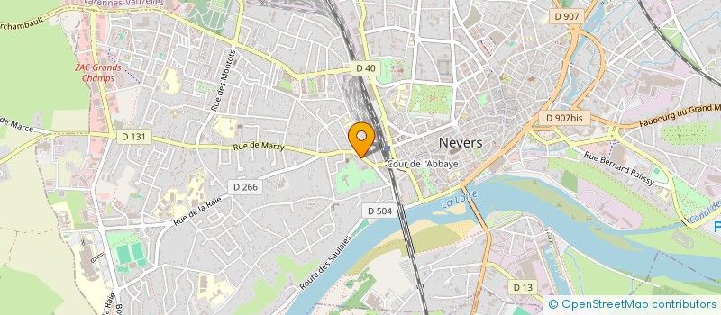 localisation de l'entreprise L'ACCOMPAGNIE DES DECOIFFES à NEVERS