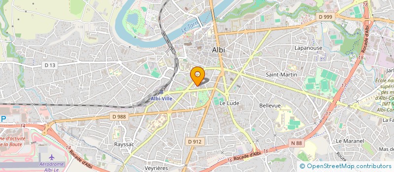 localisation de l'entreprise L'ACCORDEON à ALBI