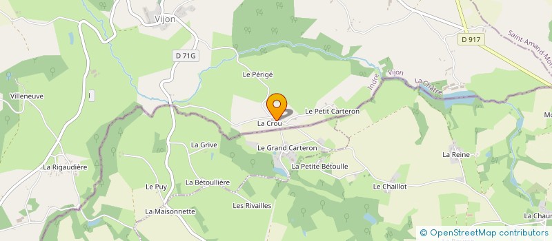 localisation de l'entreprise L'ACCORDEON EST DANS LE PRE à VIJON
