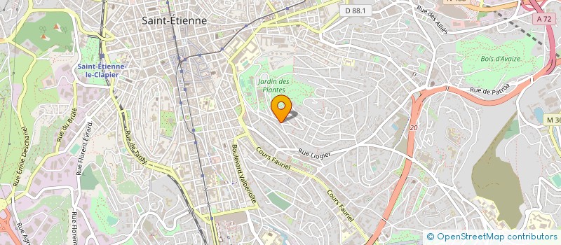 localisation de l'entreprise L'ACCROCHE CHOEUR  SAINT-ETIENNE