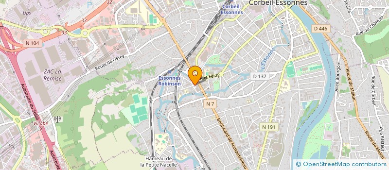 localisation de l'entreprise L ACCROCHE COEUR à CORBEIL-ESSONNES
