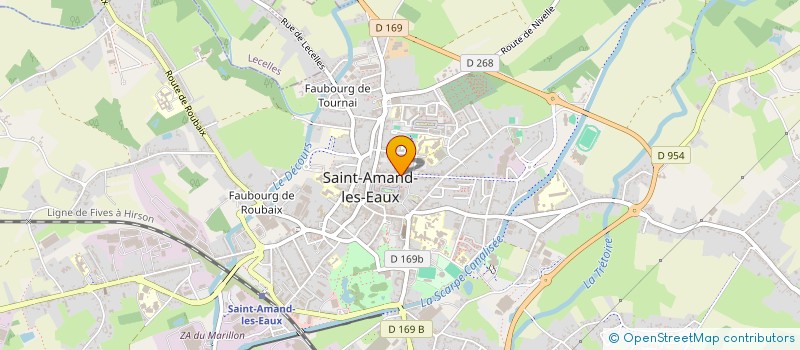 localisation de l'entreprise L'ACCROCHE NOTE  SAINT-AMAND-LES-EAUX