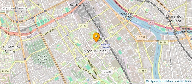 localisation de l'entreprise L'ACCROCHEUR SASU  IVRY-SUR-SEINE